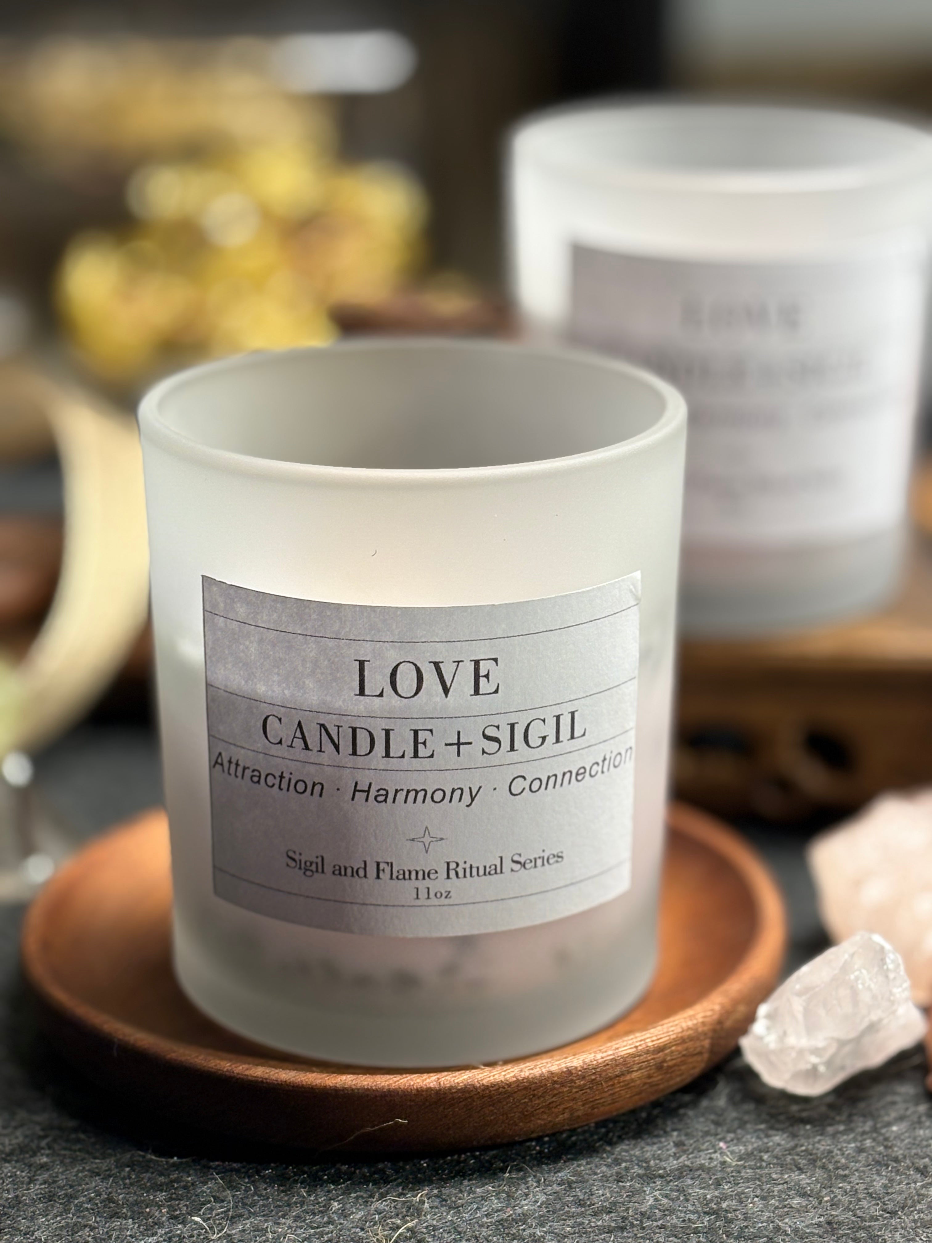 Love Attraction Candle with Sigil