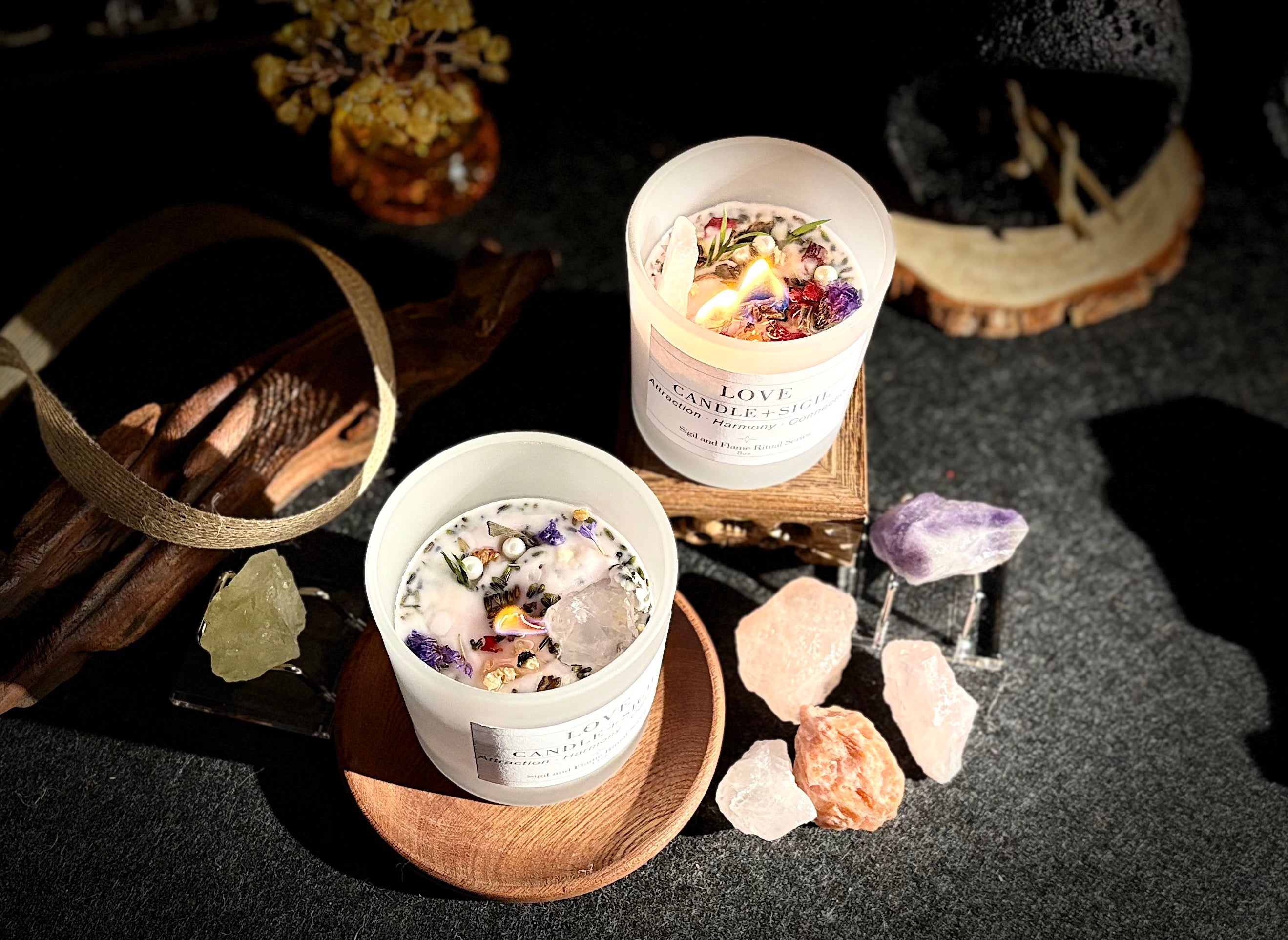 Love Attraction Candle with Sigil