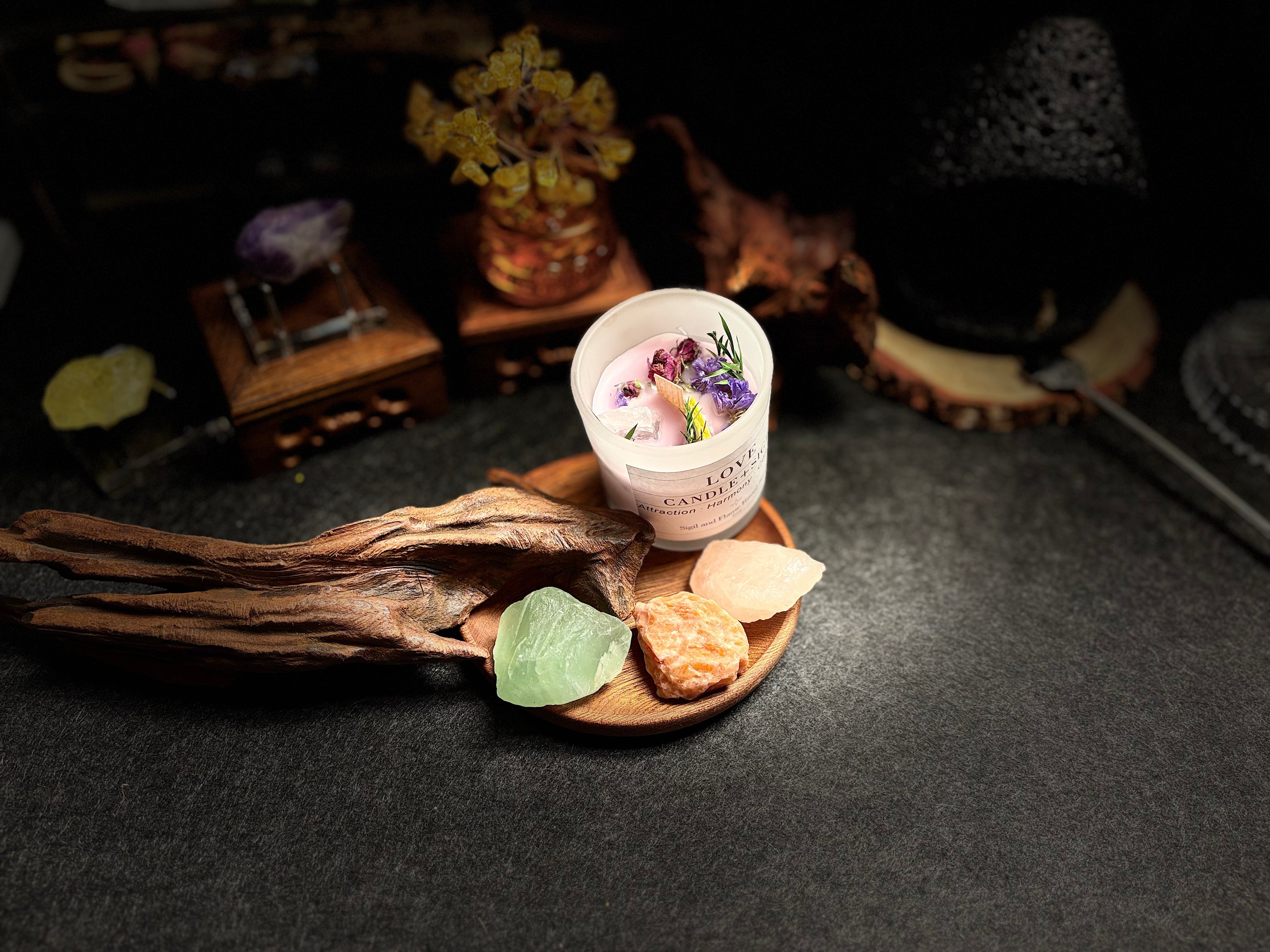 Love Attraction Candle with Sigil